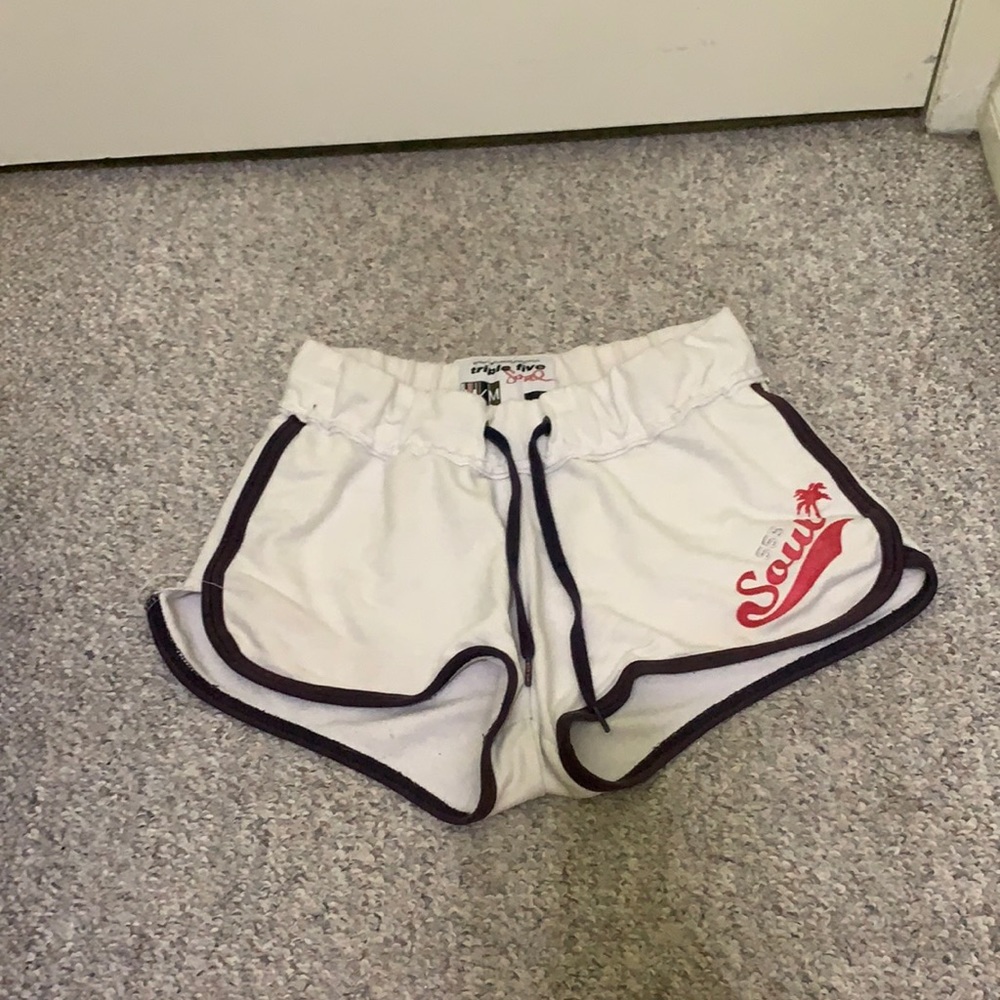 Triple Five Soul white shorts